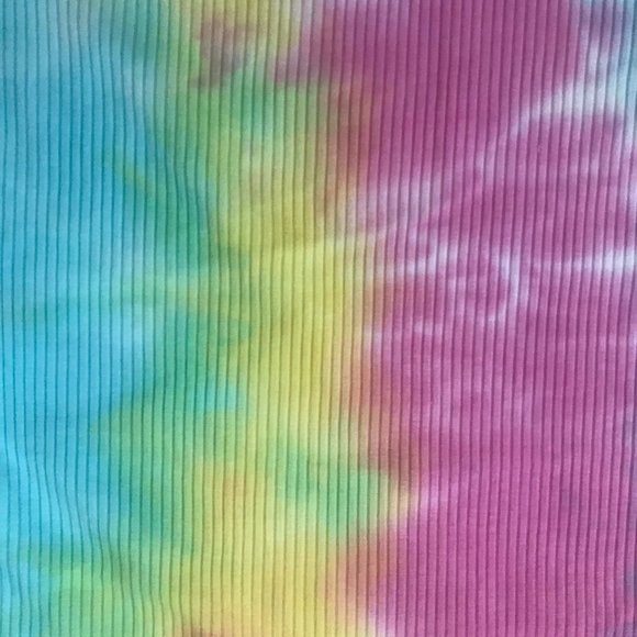 Heart & Hips RIBBED TIE DYE CAMI MINI Tube DRESS S,M,L, Cotton Candy - Picture 5 of 5